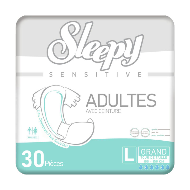 Sleepy Sensitive Change Complet Taille L – 30 Pièces