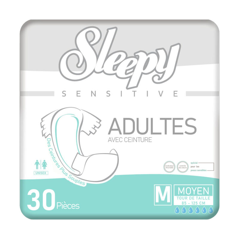 Sleepy Sensitive Change Complet Taille M – 30 Pièces