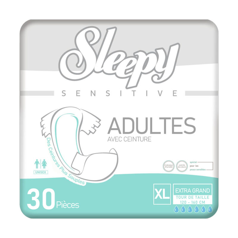 Sleepy Sensitive Change Complet Taille XL – 30 Pièces