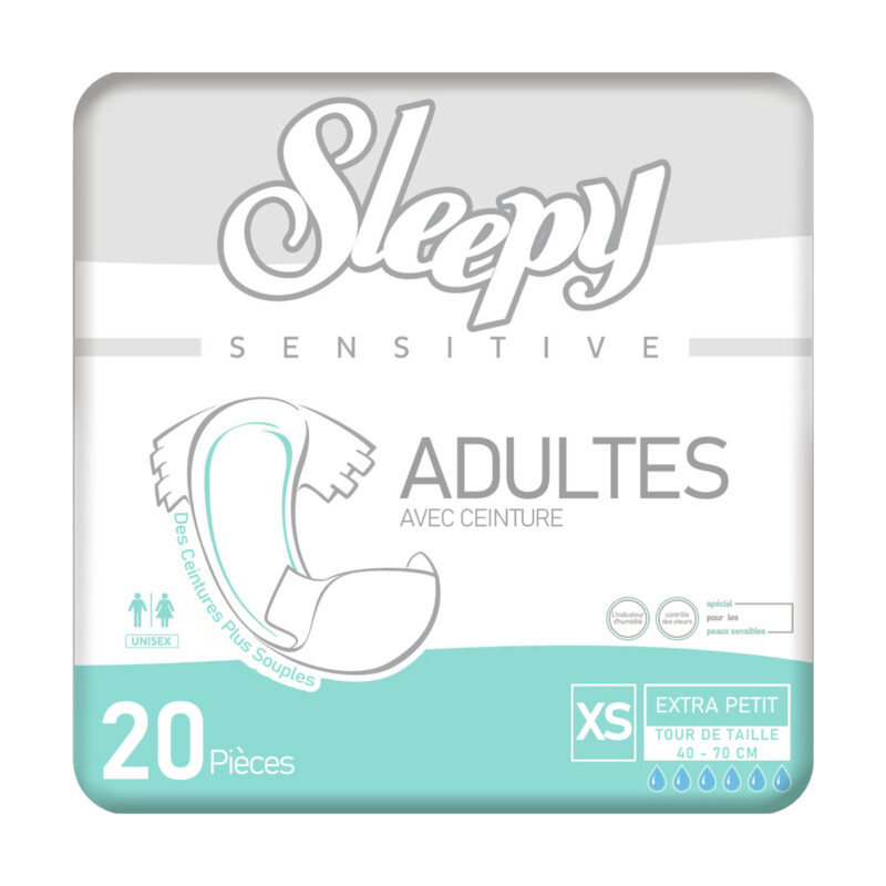 Sleepy Sensitive Change Complet Taille XS – 20 Pièces