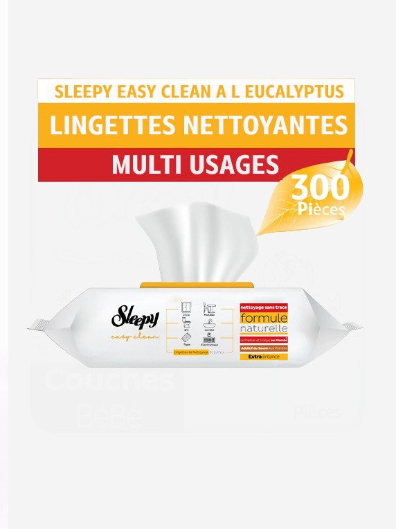 Sleepy Lingette Easy Clean à L’Eucalyptus – 300 Pièces