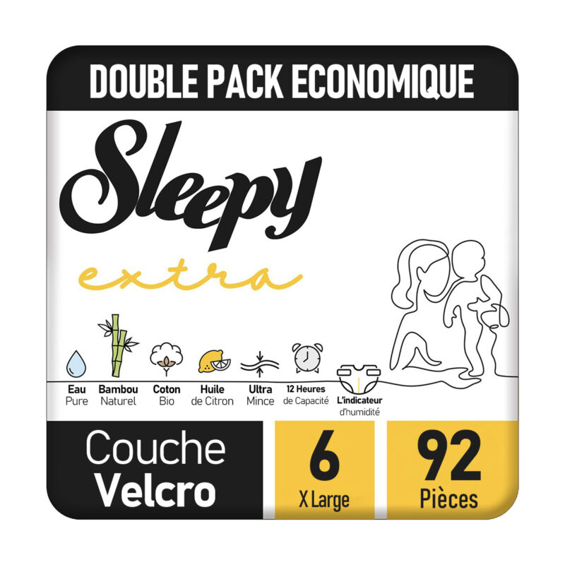 Sleepy Extra Couche Bébé Taille 6 – 92 Pièces