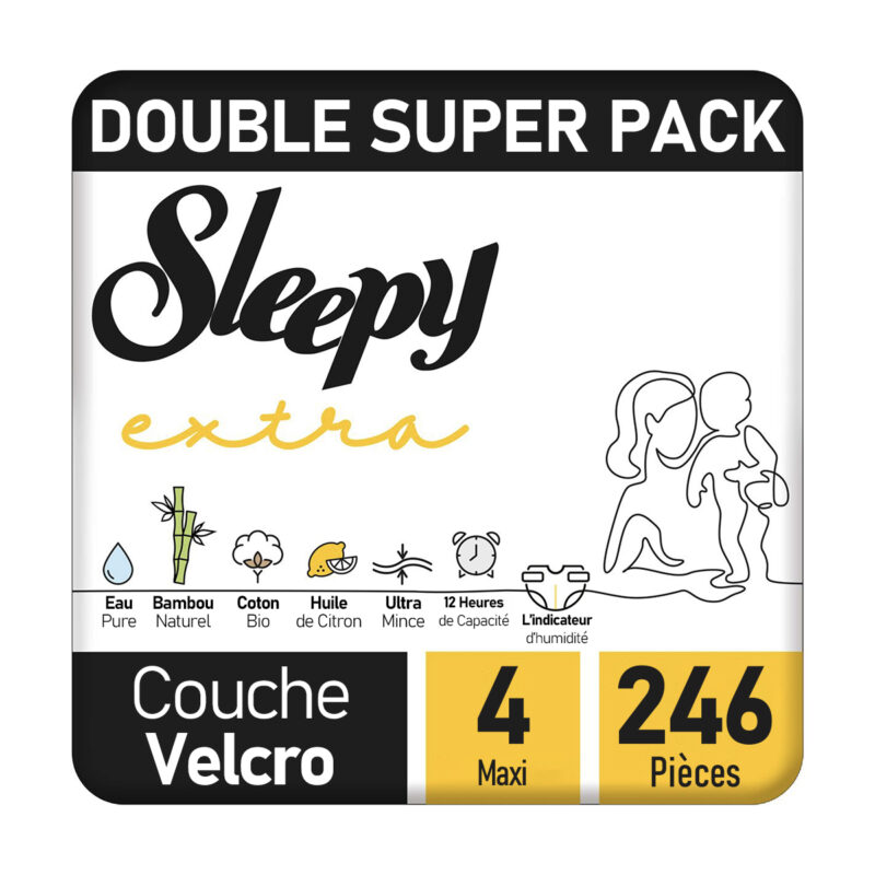 Sleepy Extra Couche Bébé Taille 4 – 246 Pièces