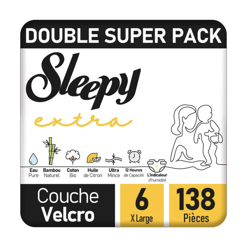 Sleepy Extra Couche Bébé Taille 6 – 138 Pièces