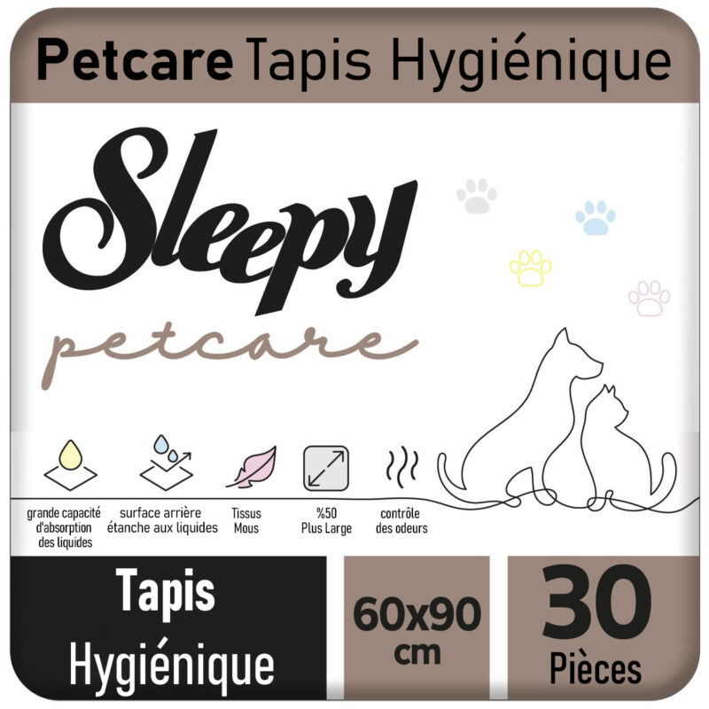 Sleepy Pet Care – Tapis Hygénique – 30 Piéces