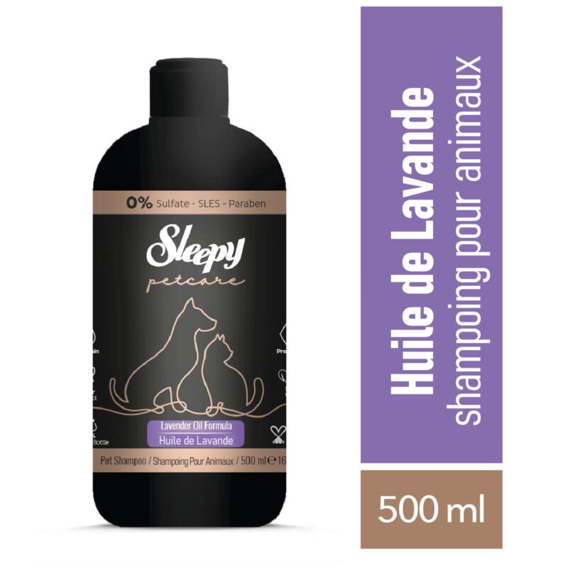Sleepy Pet Care – Shampoing Pour Animaux – Huile de Lavande – 500 ml