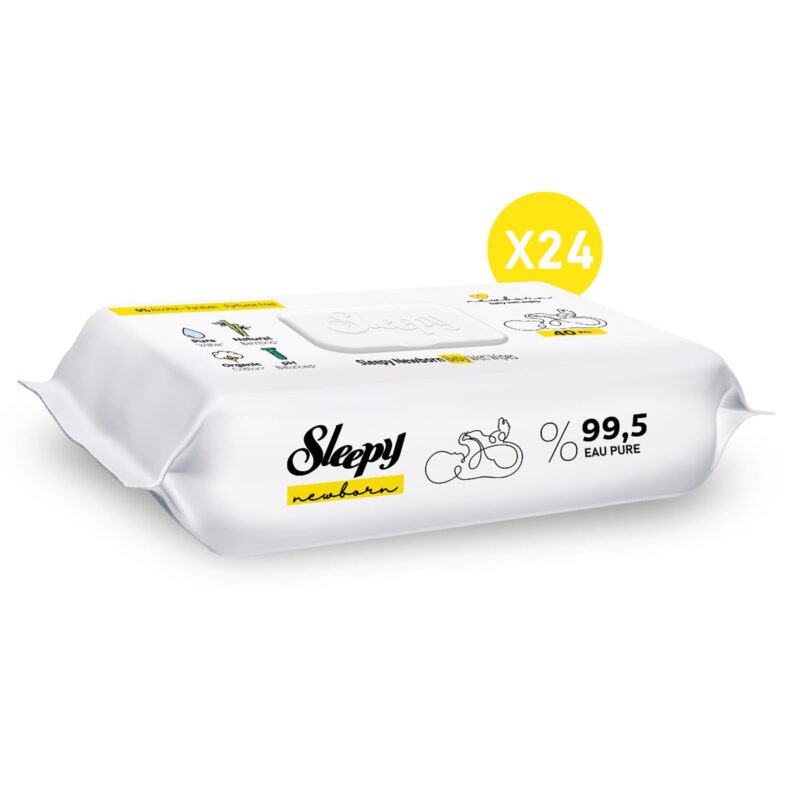 Sleepy Bébé Nouveau-né – Lingette Bébé – 24×40